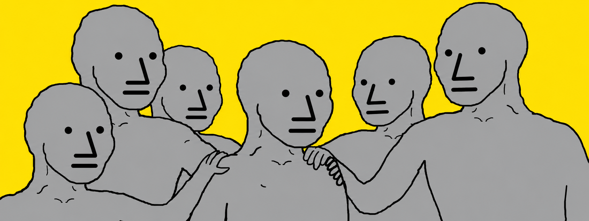 NPC crowd meme